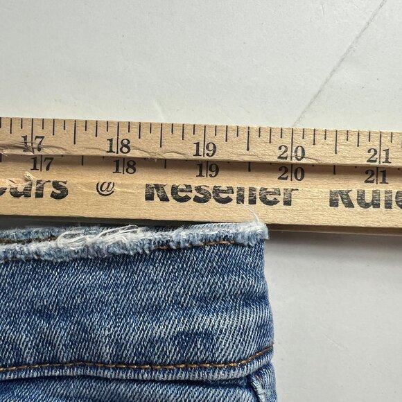 Abercrombie Fitch Jeans Womens 39x28* High Rise Ankle Straight Blue Denim Tag 35 - Picture 16 of 16